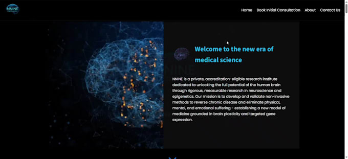 design a modern, immersive custom website for you