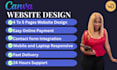 design a modern canva website and canva landing page