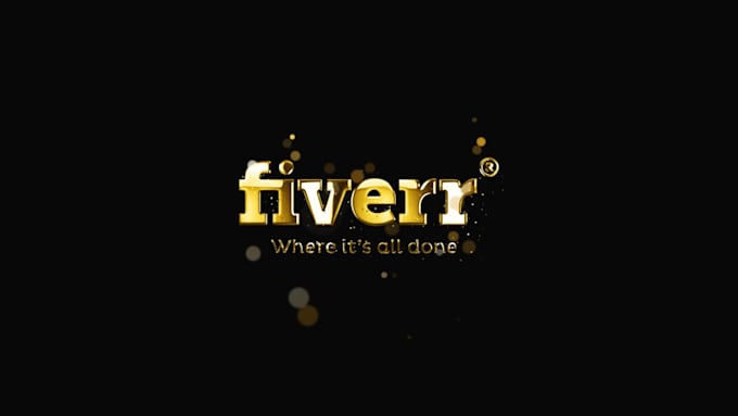 create beautiful gold logo intro
