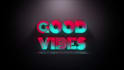 make 3d neon sign intro logo or text animation