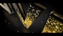 make golden elegance light intro for your logo or text