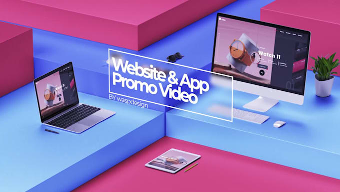 create 3d promo videos for your website or app