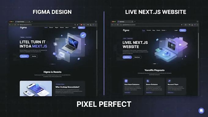 convert figma designs into nextjs websites