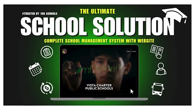 provide school management system with website