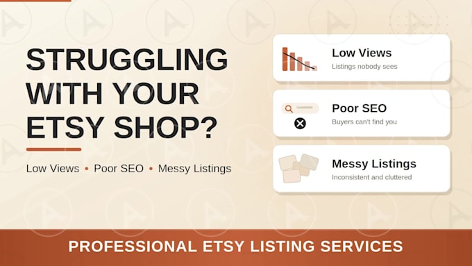research, create, optimize and upload etsy listings