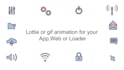do lottie and gif animation for web and app