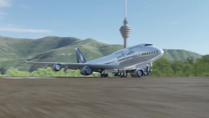 create 3d aircraft, 3d airplane animation, spaceship, 3d drone, aerospace