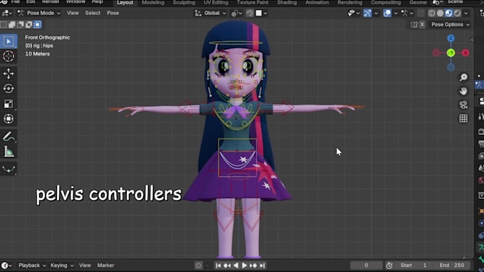 create a 3d blender rig for you within 24 hours