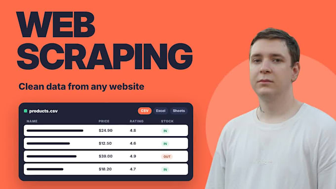 do web scraping and build a custom python scraper