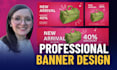 design professional website banners, sliders, ads