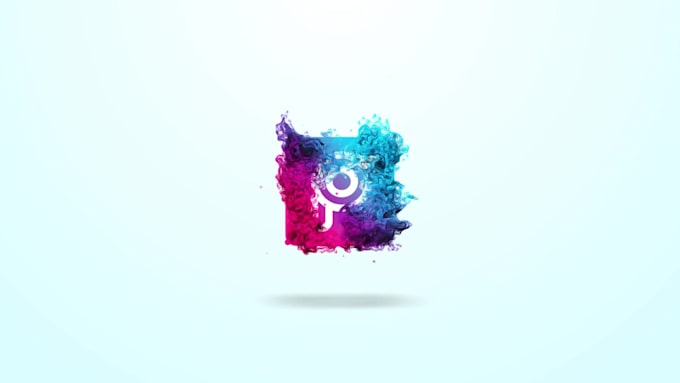 create particles logo intro animation for youtube