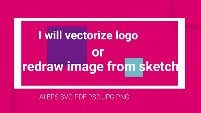 vectorize redraw a logo and vector tracing from sketch