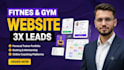 build a fitness or gym website with booking and membership