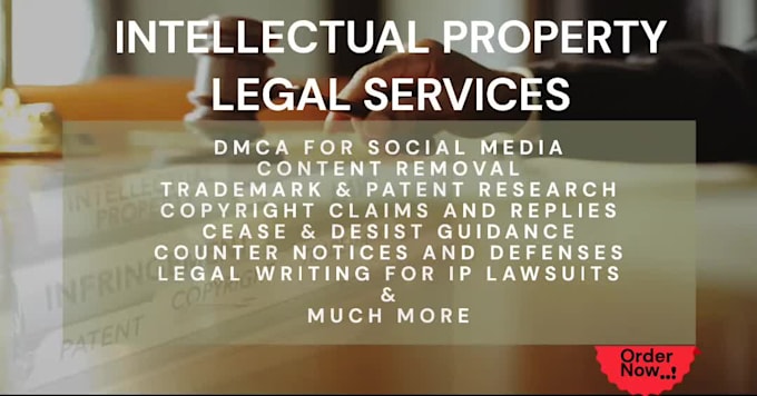 be your attorney for intellectual property legal needs
