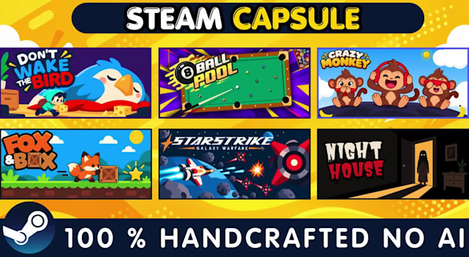 design and create eye catching steam capsule art for your indie game