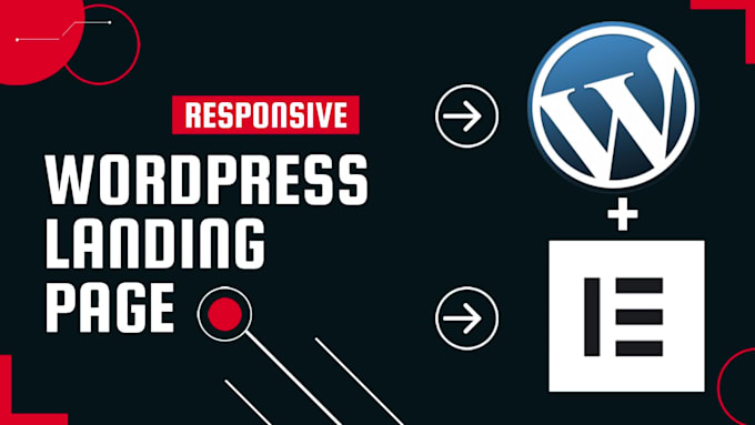 design responsive wordpress elementor landing page