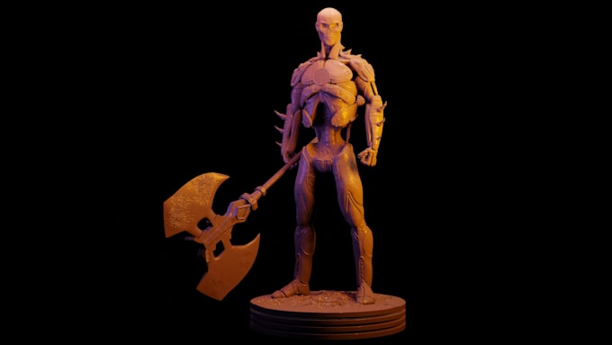 sculpt quality character model for 3d printing, miniatures or collectibles