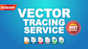 convert raster graphic,sketch,photo to vector