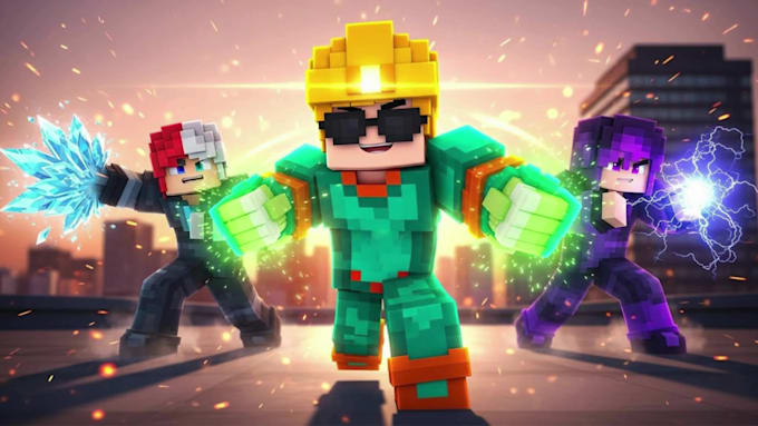 create professional minecraft thumbnails in 2 hour
