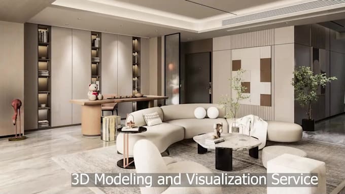 design interior 3d modeling and realistic rendering