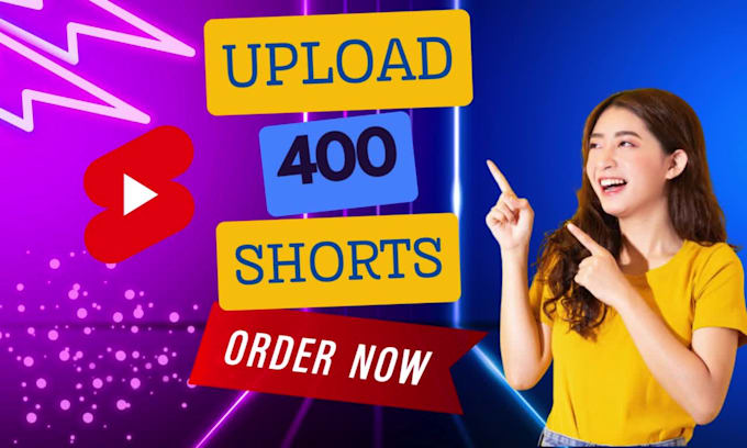 upload 400 shorts, video or reels on your youtube, tiktok and instagram
