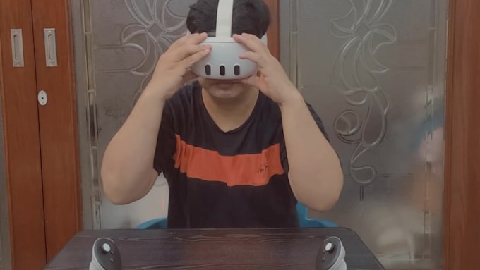 develop unity ar, VR application training simulation for quest PC