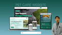 design a modern pet care or veterinary website with friendly UI UX