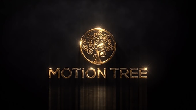 create 3d glossy metal logo reveal intro 4k