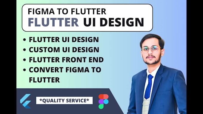 Do flutter ui design, convert figma to flutter app and develop flutter ...