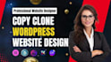 copy clone website duplicate redesign wordpress website with elementor pro