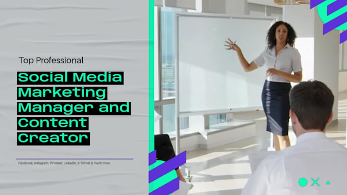 serve as social media marketing manager and content creator