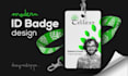 design modern id badge, name card, lanyard, id card