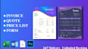 design auto calculated excel invoice, quotation, company letterhead