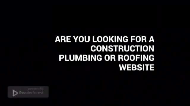 build construction website, plumbing website or roofing website