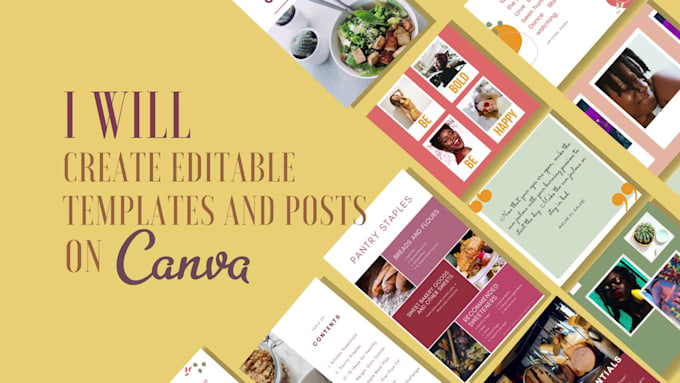 design editable templates and posts on canva