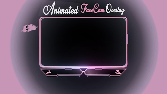 create animated twitch cam overlay