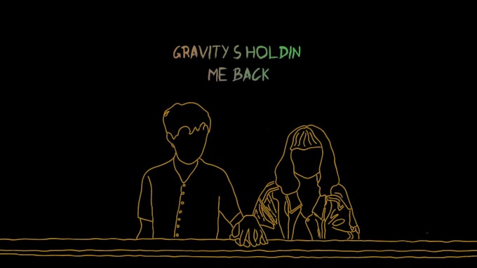 create trendy animated hand drawn lyric video
