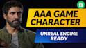 create realistic aaa game characters for unreal  projects