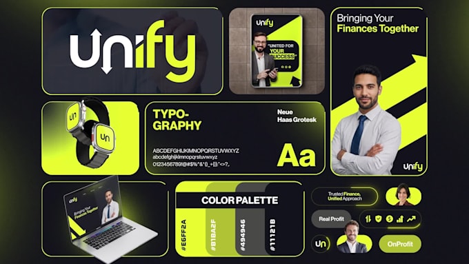 full brand style guide identity, logo and branding kit with brand guidelines
