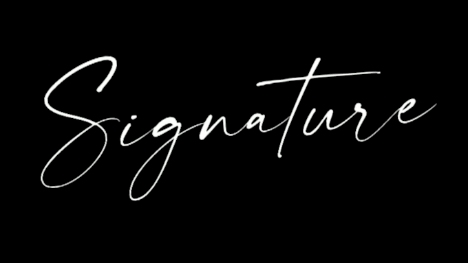 animate your handwritten signature for branding and youtube