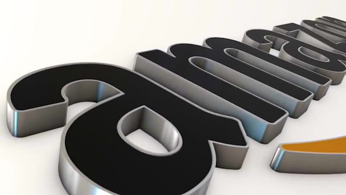 create a 3d gold logo reveal animation