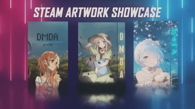 make animated artwork for your steam profile