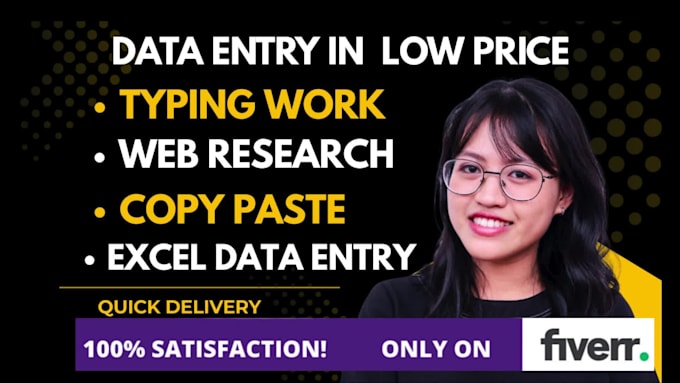 do data entry and typing work in low price