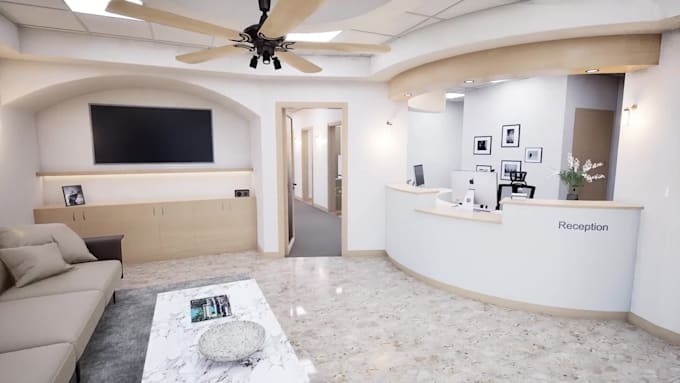 create a realistic medical 3d walkthrough and virtual tour