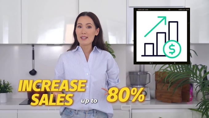 create an amazon product video in a modern white kitchen
