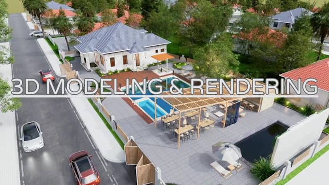 do professional 3d architectural rendering and sketchup 3d modeling