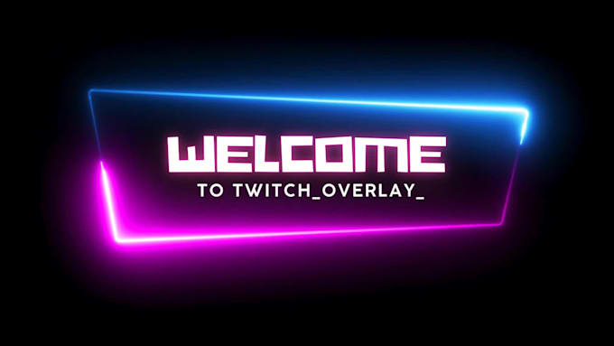 design unique twitch animated overlay, panels, screens, alerts