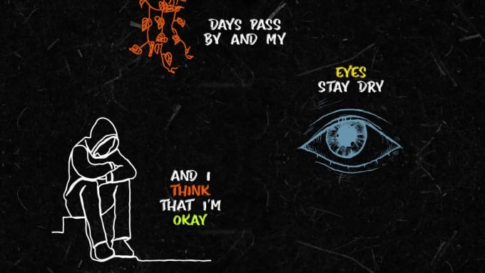 Hire a freelancer to create animated hand drawn lyric video