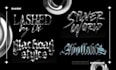 create a custom 3d chrome logo or metallic typography