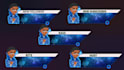 design animated twitch, youtube simple alert box